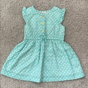 Geometric print baby girl dress